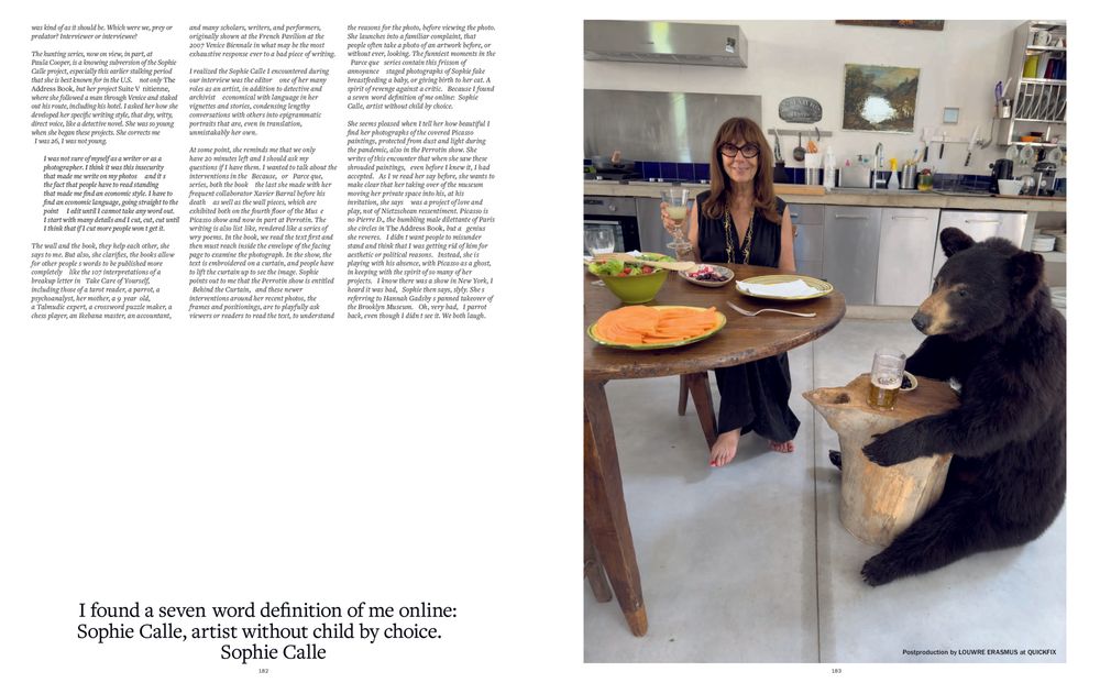 Cultured Magazine | Sophie CALLE