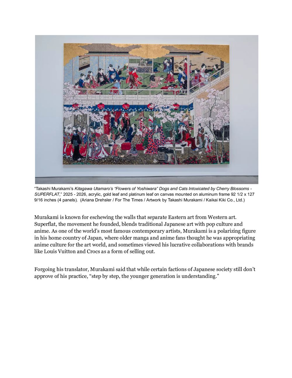 LA Times | Takashi MURAKAMI