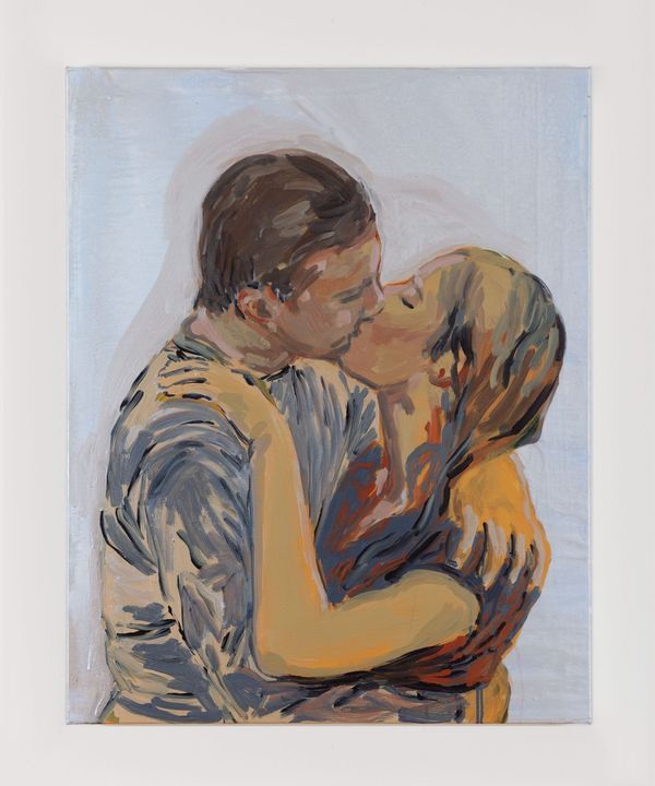 Claire TABOURET — The Kiss (blue and red)