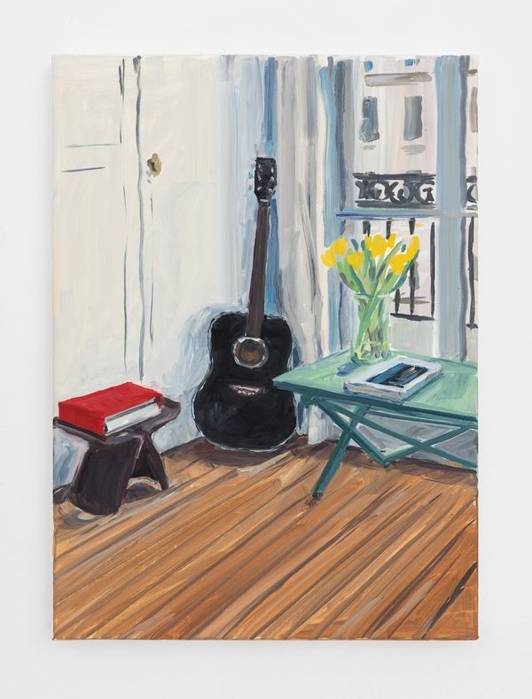 Jean-Philippe DELHOMME — Black guitar and yellow tulips
