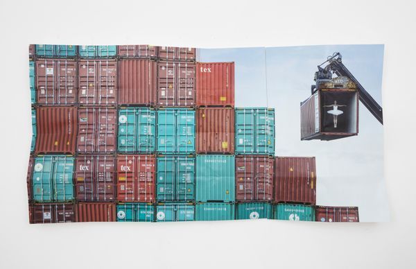 JR — Flying Ballerina #1, Paper Block, Triptych, Le Havre, France, 2021