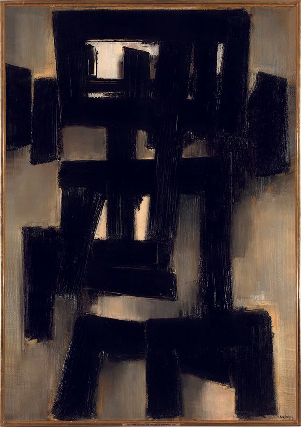 Pierre SOULAGES — Peinture 161,5 x 113,5 cm, 26 décembre 1955