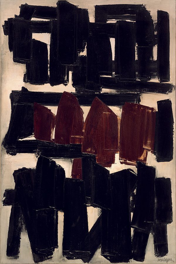 Pierre SOULAGES — Peinture 195 x 130 cm, 20 novembre 1956