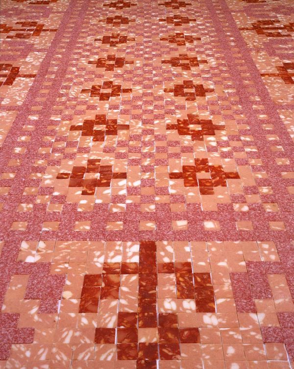 Wim DELVOYE — Marble Floor #102