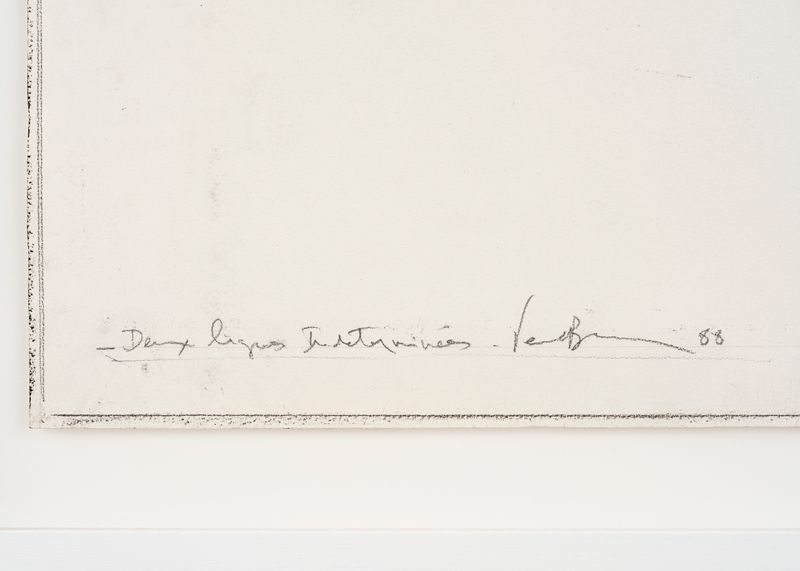 bernar_venet_Deux lignes indetermin&eacute;es_