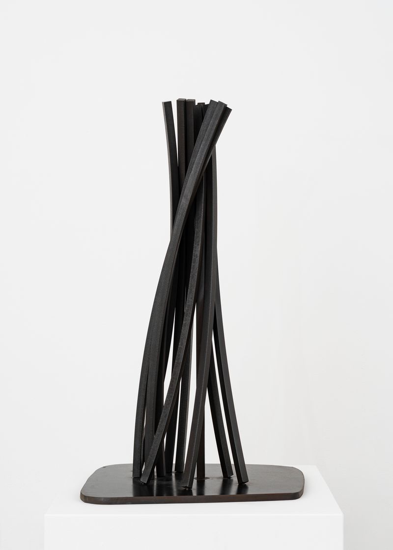 bernar_venet_Vertical Disorder: 11 Arcs_
