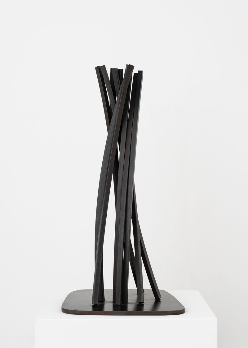 bernar_venet_Vertical Disorder: 11 Arcs_